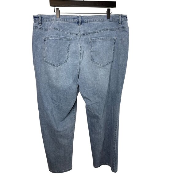 Gloria Vanderbilt Amanda Jeans Women’s 20W Short Straight Leg Light Wash Denim - Picture 2 of 8